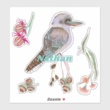 Personalized Kookaburra & Eucalyptus 