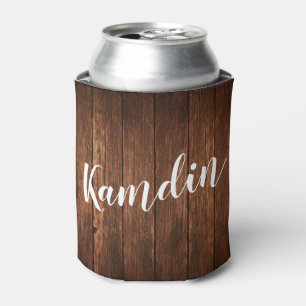 Personalized Koozie Can Holder Barn Wood Country