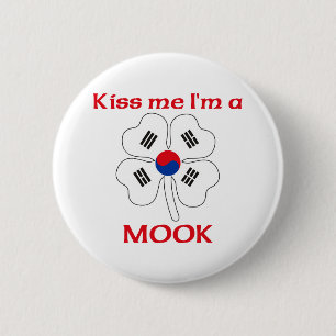 Personalized Korean Kiss Me I'm Mook 2 Inch Round Button