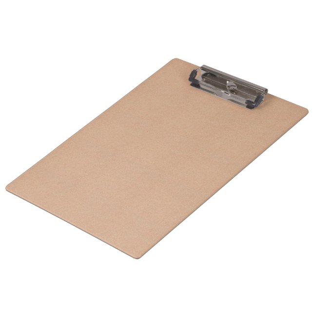 Personalized Kraft Paper Style Clipboard Design (Angled)