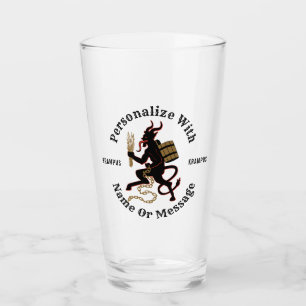 Personalized Krampus Glass