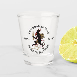 Personalized Krampus Shot Glass