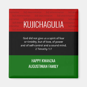 Personalized KUJICHAGULIA Kwanzaa Magnet