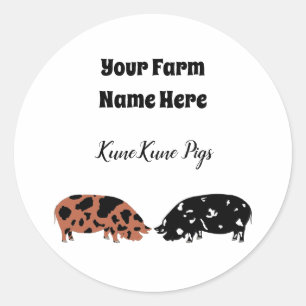Personalized KuneKune Pig Sticker