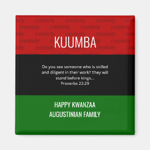 Personalized KUUMBA Happy Kwanzaa  Magnet