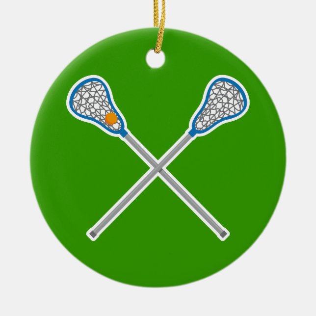 Personalized La Crosse Team Ornament Gift (Front)