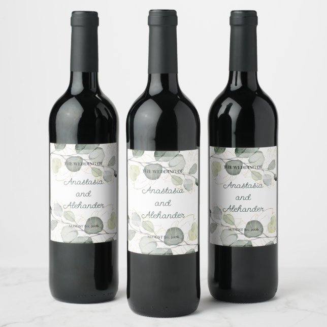 Personalized label for your wedding. (Bottles)