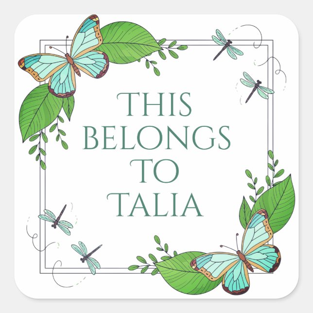 Personalized labels (Front)