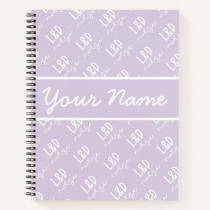 Personalized Labour and Delivery Nurse Pattern Notebook