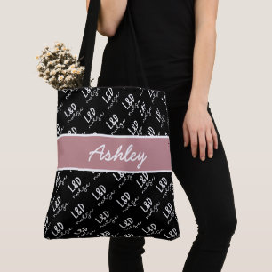 Personalized Labour and Delivery Nurse Pattern Tot Tote Bag