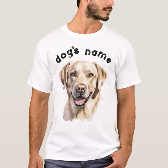 Personalized Labrador Dog Breed T-Shirt (Front)