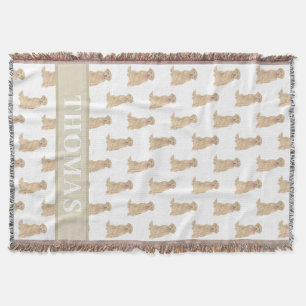 Personalized Labrador (Dudley) Throw Blanket
