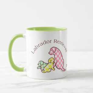 Personalized Labrador Family Drawing Mug