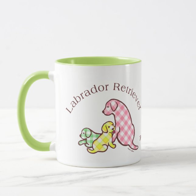 Personalized Labrador Family Drawing Mug (Left)