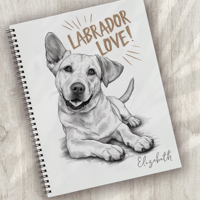 Personalized Labrador Love Dog Notebook (Creator Uploaded)
