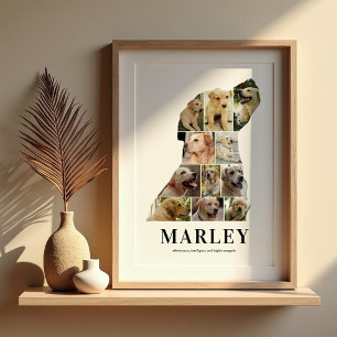 Personalized Labrador Photo Collage Poster