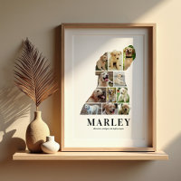 Personalized Labrador Photo Collage Poster