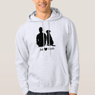 Personalized Labrador Retriever Dog And Male Owner Hoodie