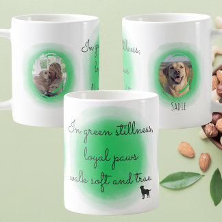 Personalized Labrador Retriever in Pastel Green Coffee Mug