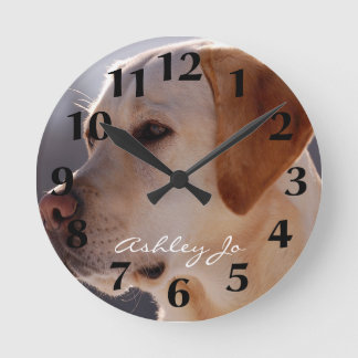 Personalized Labrador Retriever  Wall Clock