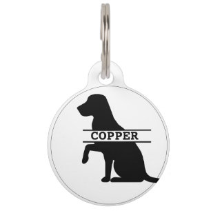 Personalized Labrador Round Pet Tag