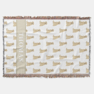 Personalized Labrador (Yellow) Throw Blanket