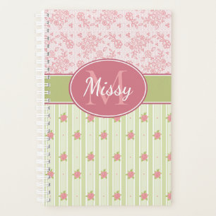 Personalized Lace & English Garden Planner