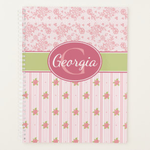 Personalized Lace & English Garden Planner