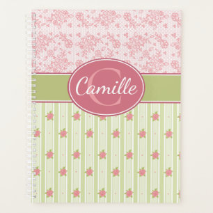 Personalized Lace & English Garden Planner