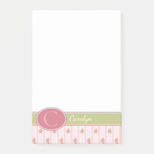 Personalized Lace & English Garden Post-it Notes