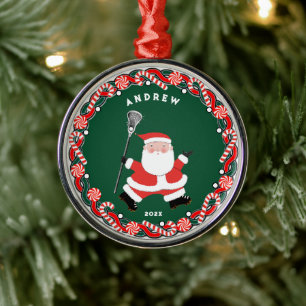 Personalized Lacrosse Collectable Ceramic Or Metal Ornament