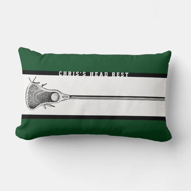 Personalized Lacrosse Gifts Lumbar Pillow (Front)