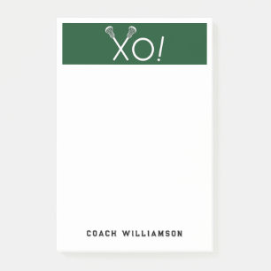 Personalized Lacrosse Gifts Post-it Notes