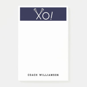 Personalized Lacrosse Gifts Post-it Notes