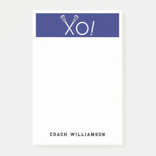Personalized Lacrosse Gifts Post-it Notes