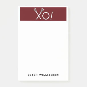 Personalized Lacrosse Gifts Post-it Notes