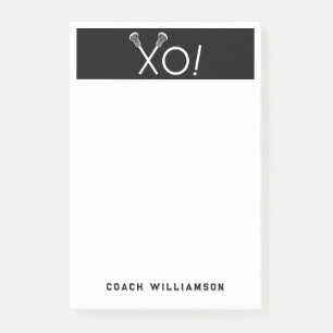 Personalized Lacrosse Gifts Post-it Notes