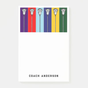 Personalized Lacrosse Gifts Post-it Notes