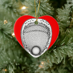 Personalized Lacrosse Goalie Collectable Ceramic Ornament