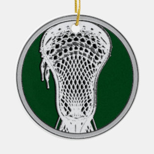 Personalized Lacrosse Keepsake Gift Ceramic Ornament