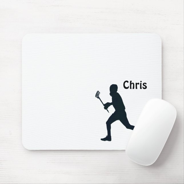 Personalized Lacrosse Mouse Pad (With Mouse)