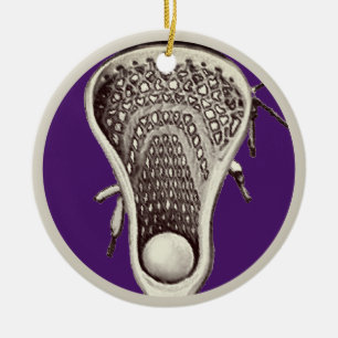 Personalized Lacrosse Player Collectable Ceramic Ornament