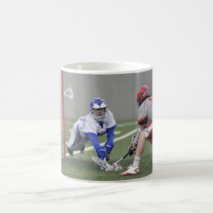 Personalized Lacrosse Player Photo Coffee Mug