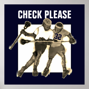 personalized lacrosse player poster