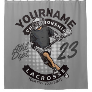 Personalized Lacrosse Player Sports Team Attack 