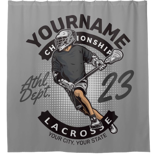 Personalized Lacrosse Player Sports Team Attack  (Front)