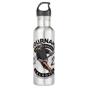 Personalized Lacrosse Player Sports Team Attack 710 Ml Water Bottle