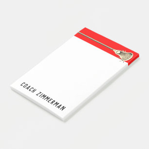 Personalized Lacrosse Post-it Notes