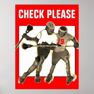 Personalized Lacrosse Poster