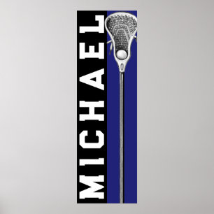 Personalized Lacrosse Poster